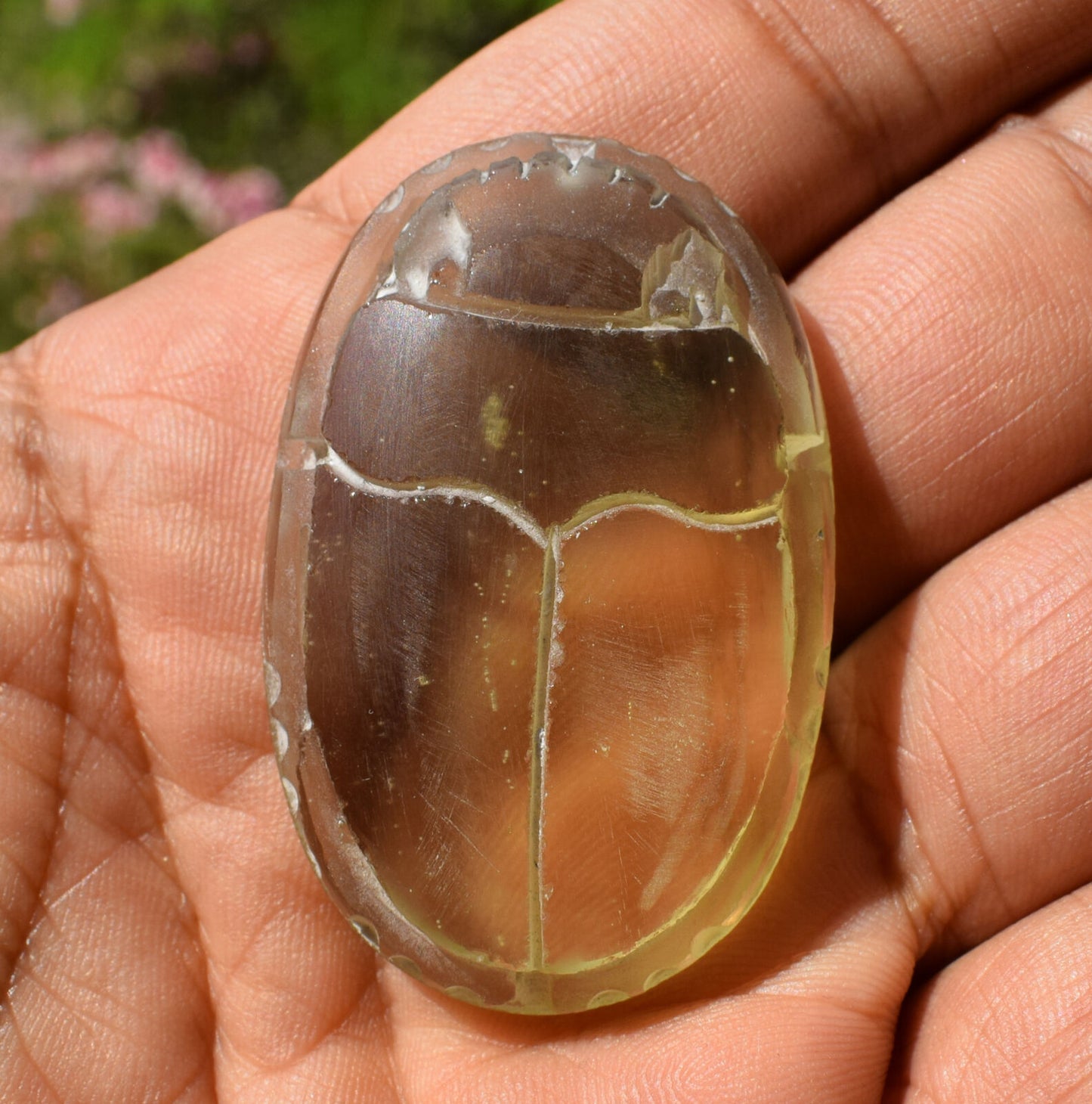 Libyan Desert Glass, Egyptian Scarab, Scarab Beetle, asteroids Impact, 131 Carat