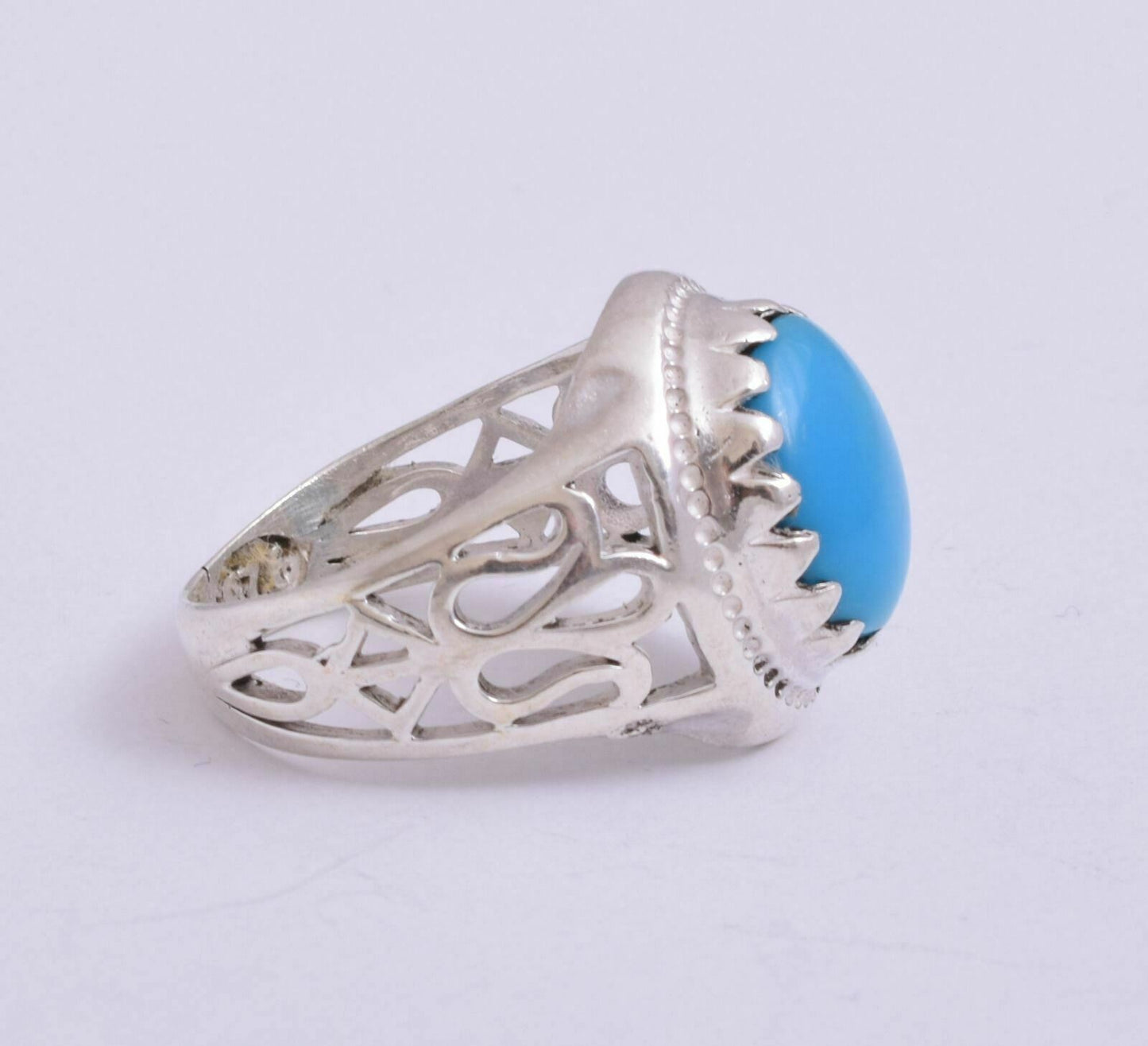 Egyptian Turquoise Sterling silver Men Ring-Middle Eastern