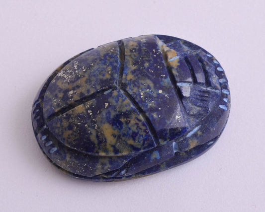 Egyptian Scarab-Hand Carved Egyptian Lapis Lazuli Scarab- 1.7" / 37 gram