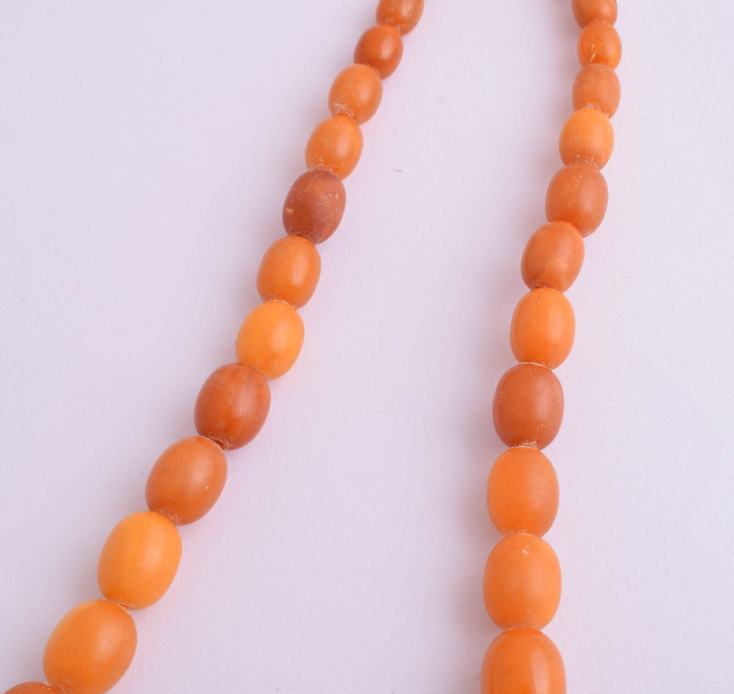 Antique genuine natural German Amber kahraman beads Necklace-Bernsteinkette