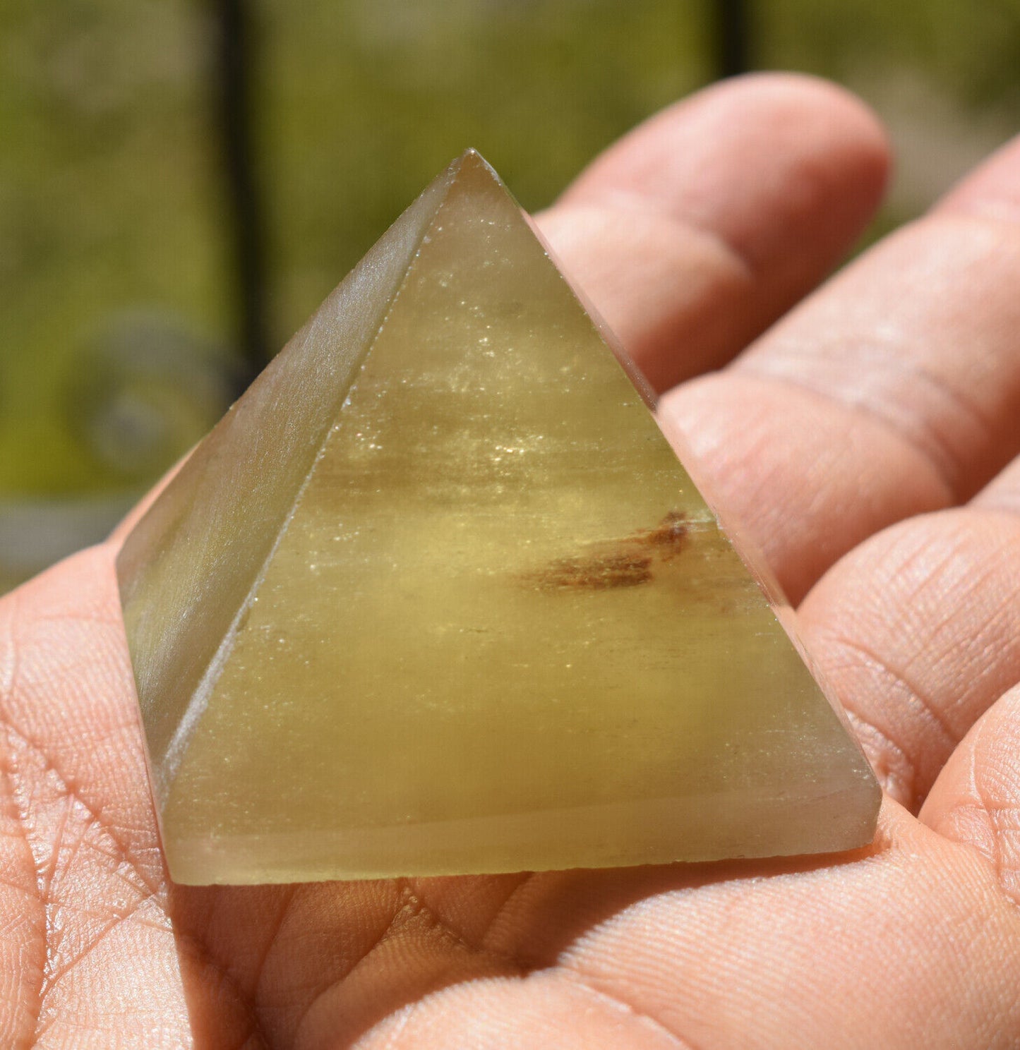 Libyan Desert Glass Pyramid-288 ct-Meteorite Tektite-asteroid impact