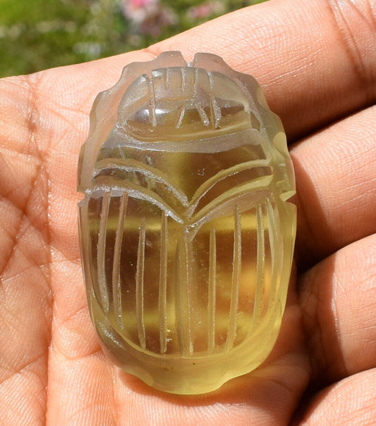 Libyan Desert Glass, Egyptian Scarab, Scarab Beetle, asteroids Impact, 240 Carat