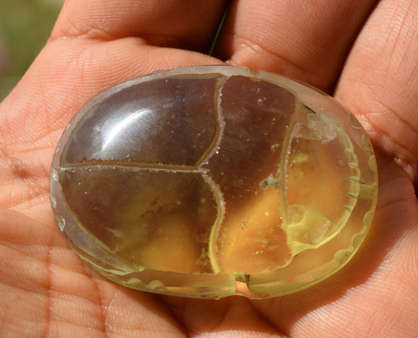 Libyan Desert Glass, Egyptian Scarab, Scarab Beetle, asteroids Impact, 187 Carat