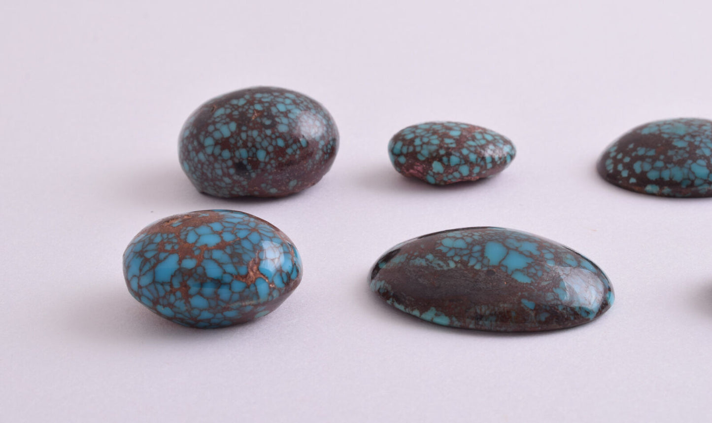 Egyptian Turquoise spiderweb Cabochon/ 8 Cab cabochon stone- 389 Carats-Lot