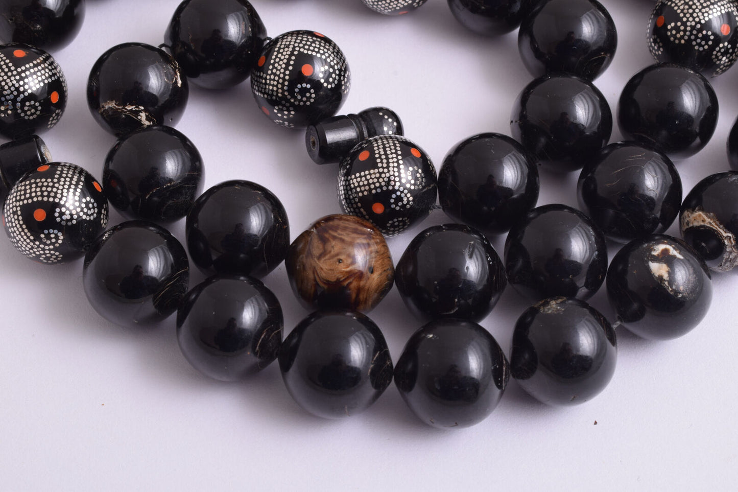 Black coral Islamic Prayer Beads-ُTasbih Worry Beads-18X18mm-180grams-يسر