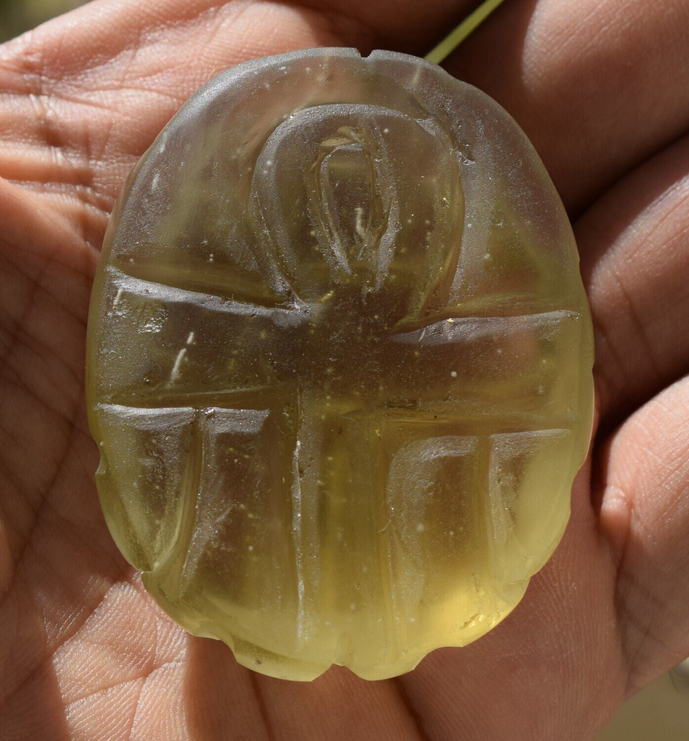 Libyan Desert Glass, Egyptian Scarab, Scarab Beetle, asteroids Impact, 386 Carat