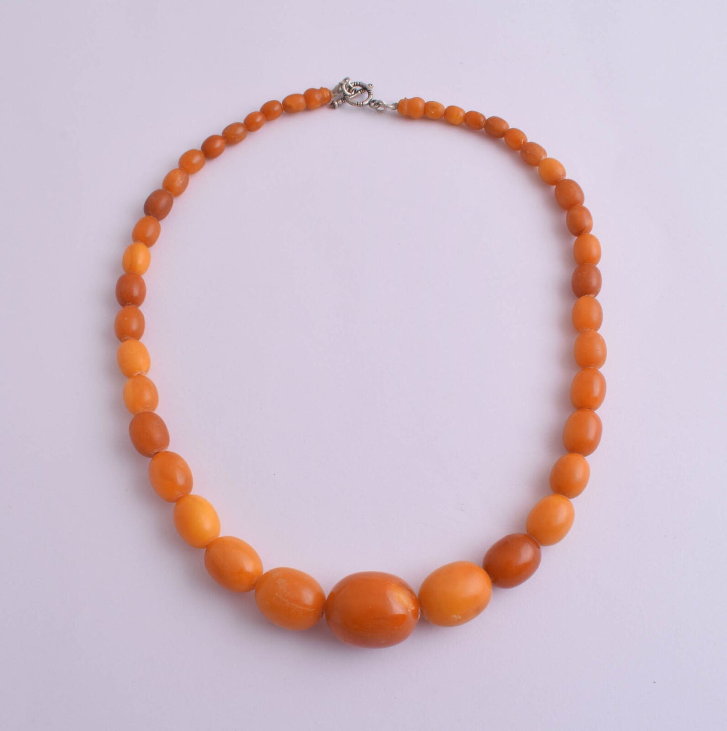 Antique genuine natural German Amber kahraman beads Necklace-Bernsteinkette