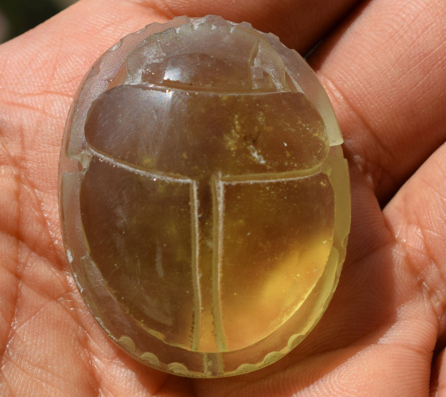 Libyan Desert Glass, Egyptian Scarab, Scarab Beetle, asteroids Impact, 184 Carat