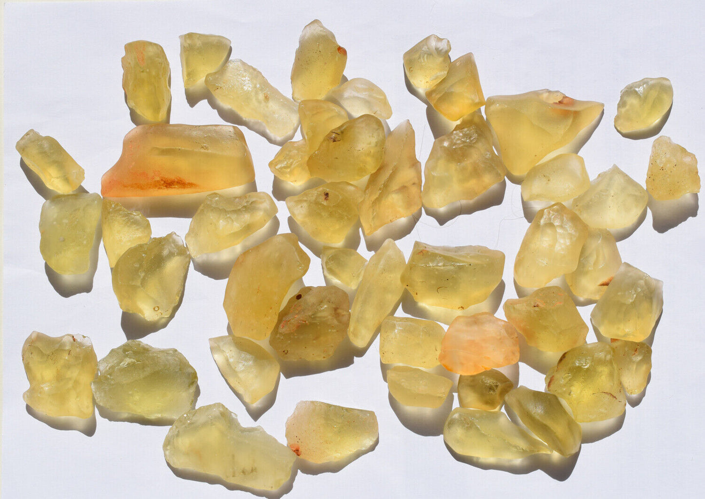 Libyan Desert glass lot-46 pieces- 480 grams- Meteorite Tektite-asteroid impact