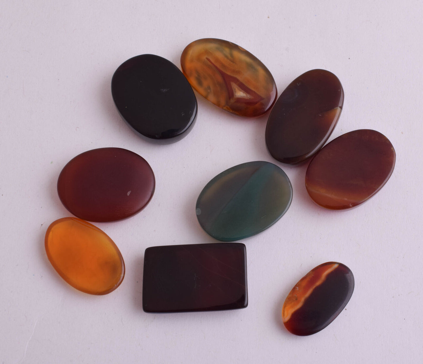 9 Yemeni Yemen kabdi agate aqeeq aqiq stones-Islamic-Middle Eastern