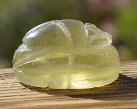 Libyan Desert Glass, Egyptian Scarab, Scarab Beetle, asteroids Impact, 112 Carat