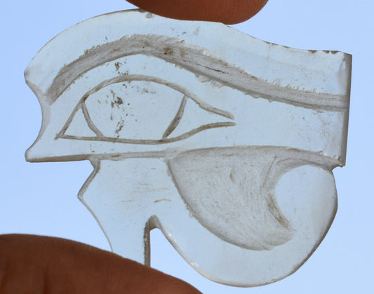 Libyan Desert glass-Eye of Horus amulet-60 ct-Meteorite Tektite-asteroid impact