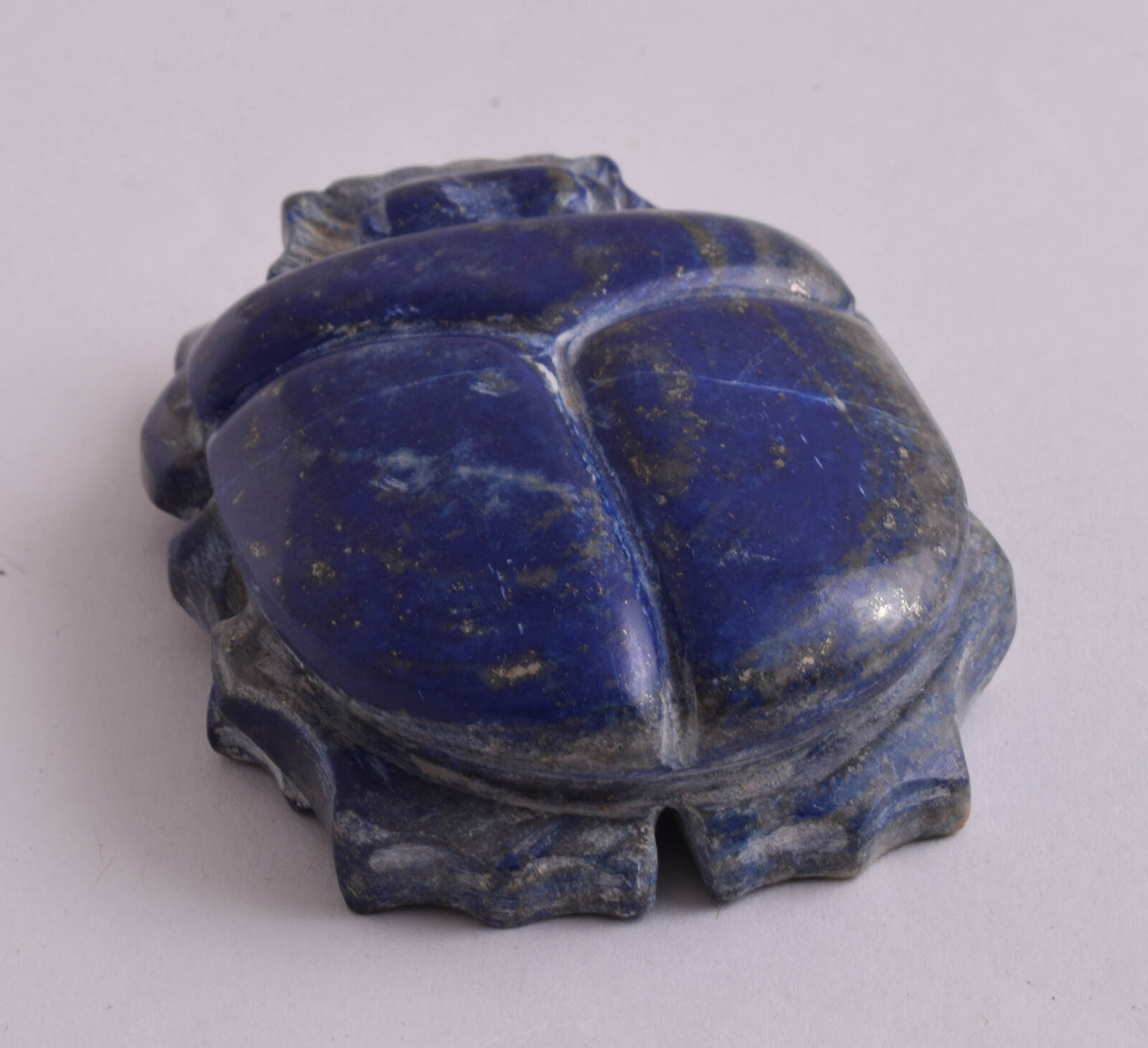 Egyptian Scarab-Carved Egyptian Lapis Lazuli Scarab- 3.1" /  173 gram