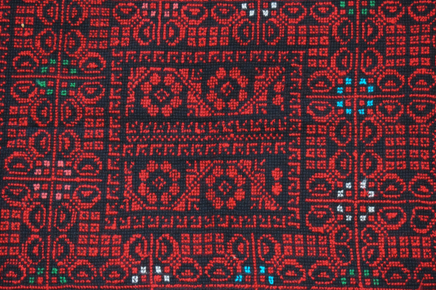 Egyptian Palestinian Bedouin Tablecloth-Hand Stitched embroidered  Tablecloth