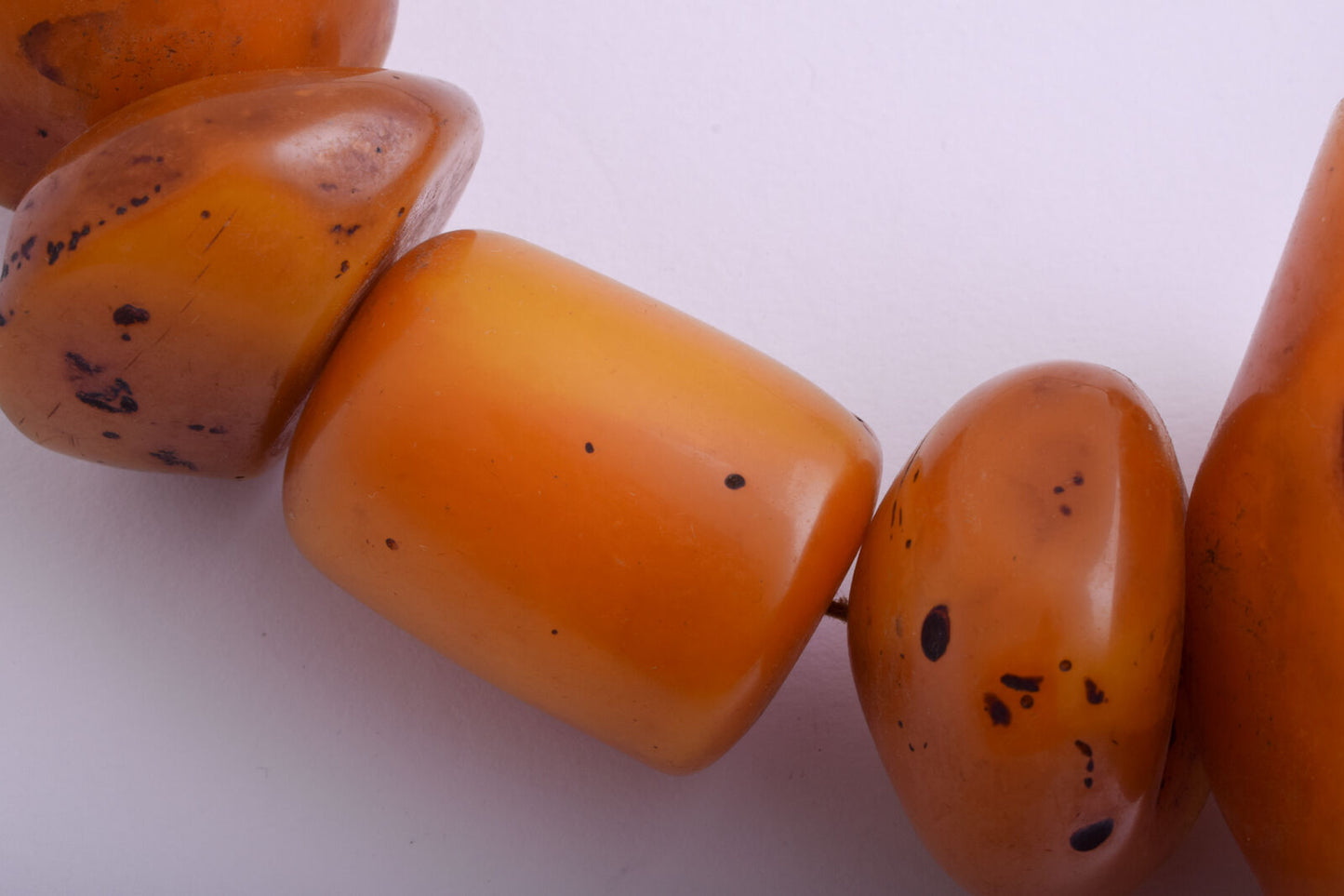 LARGE antique African Moroccan Amber Beads Strands-RESIN-FAUX amber- 570 gram