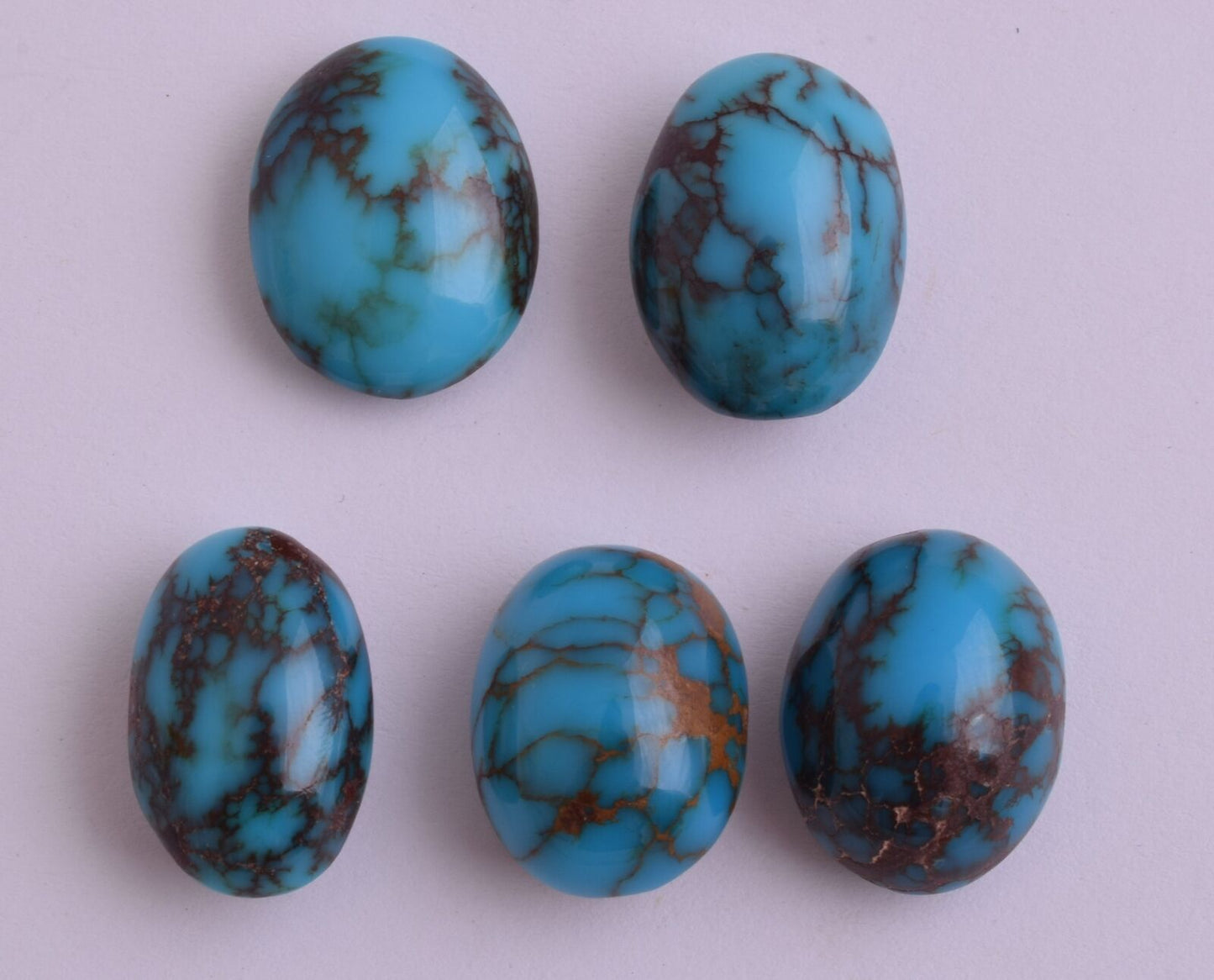 Egyptian Turquoise Cabochon/ 5 Cab Cabochon stone- 78 Carats-Lot