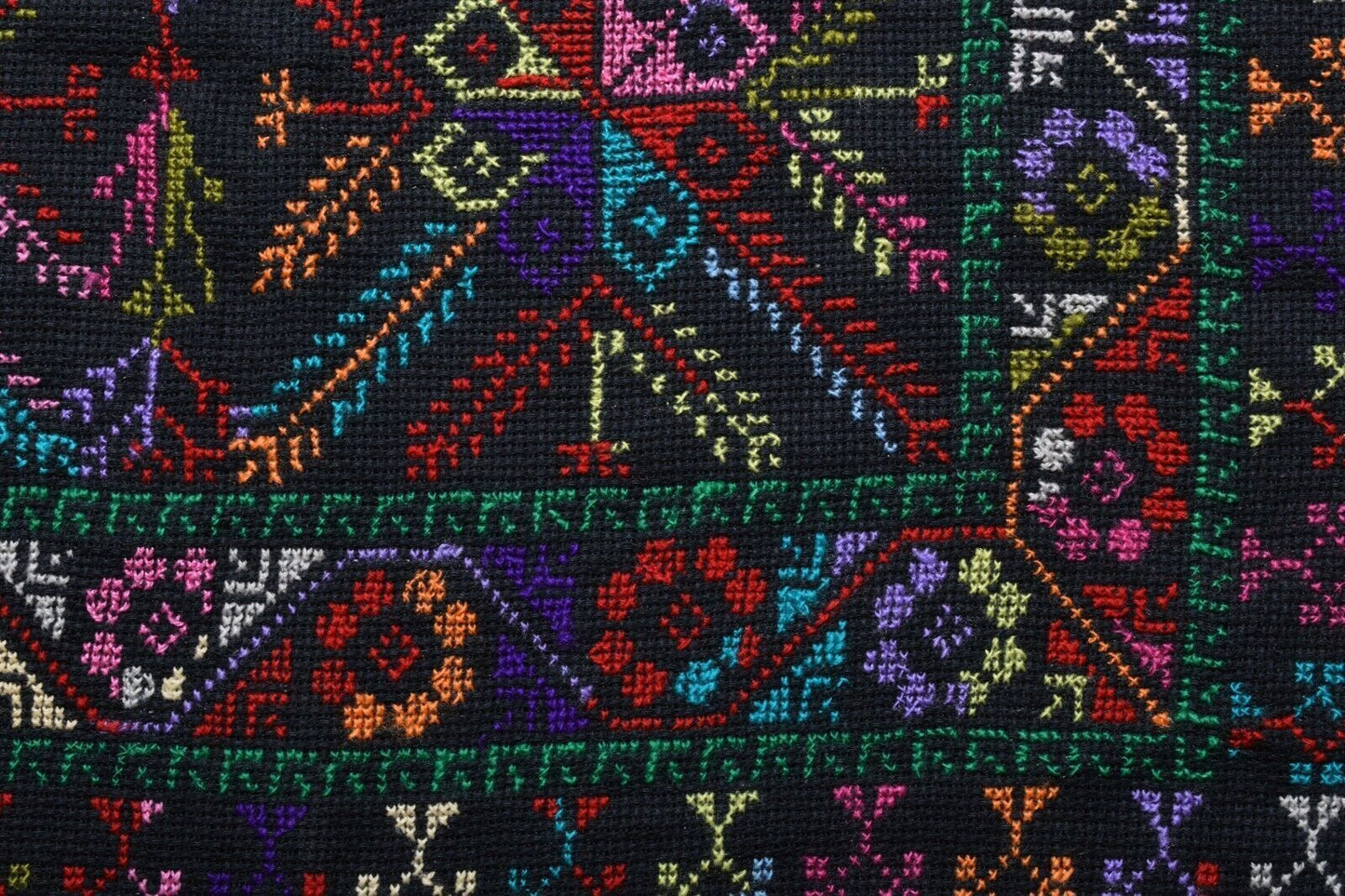 Hand Stitched embroidered Egyptian Palestinian Bedouin Tablecloth