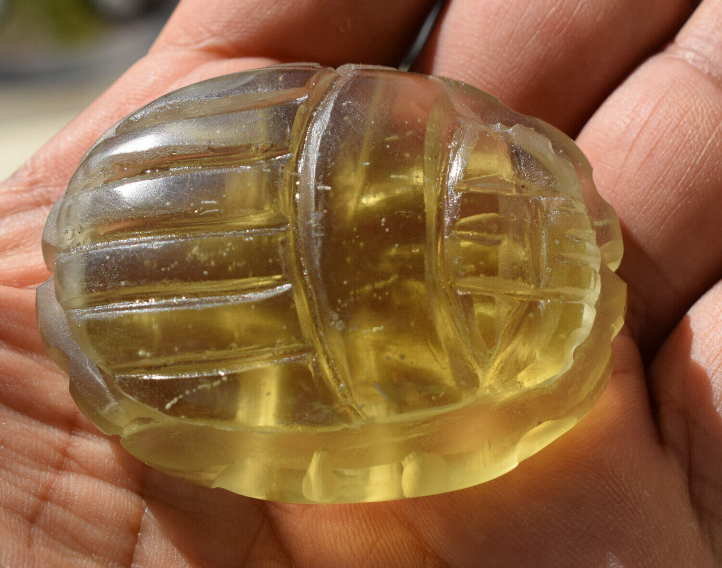 Libyan Desert Glass, Egyptian Scarab, Scarab Beetle, asteroids Impact, 386 Carat