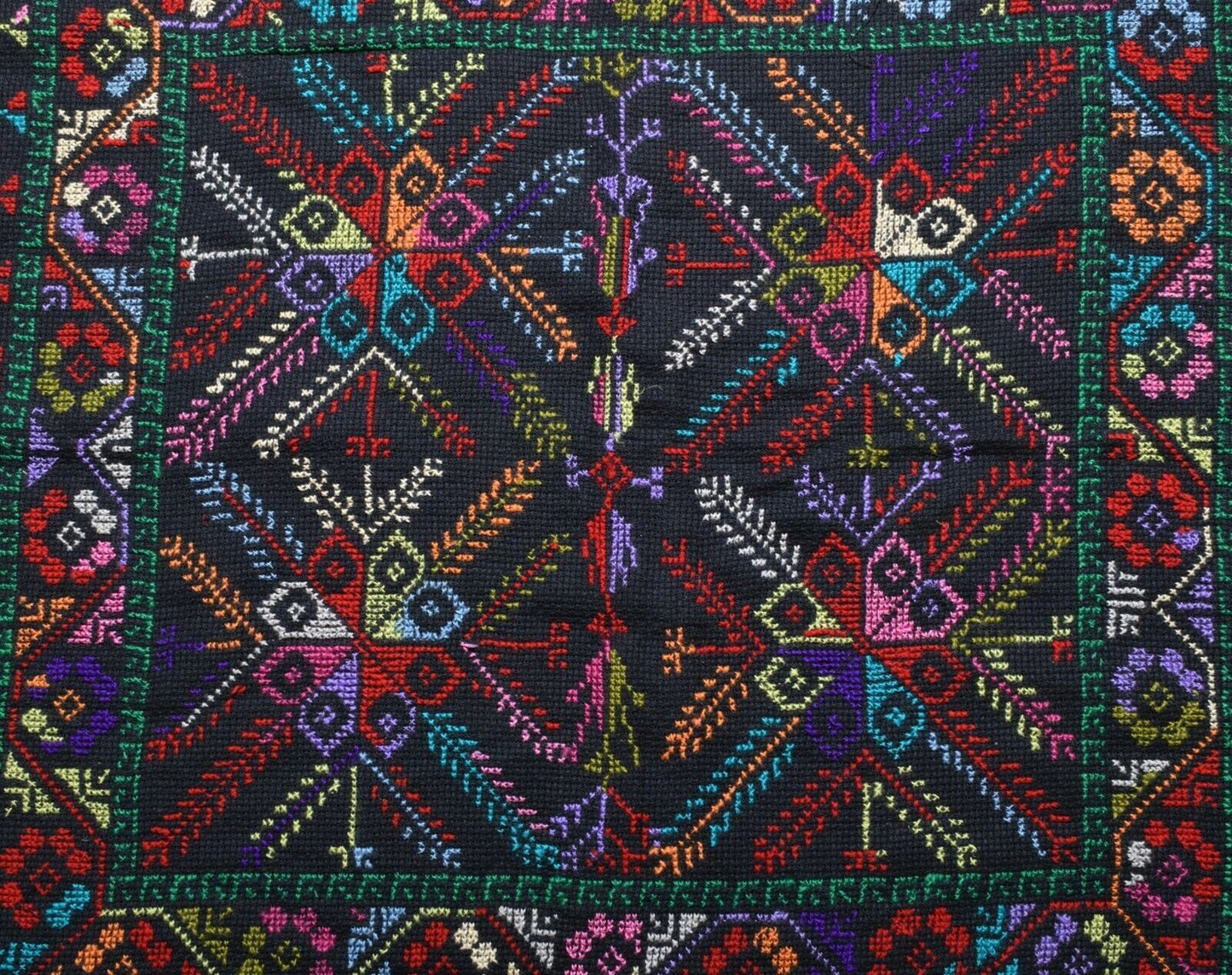 Hand Stitched embroidered Egyptian Palestinian Bedouin Tablecloth