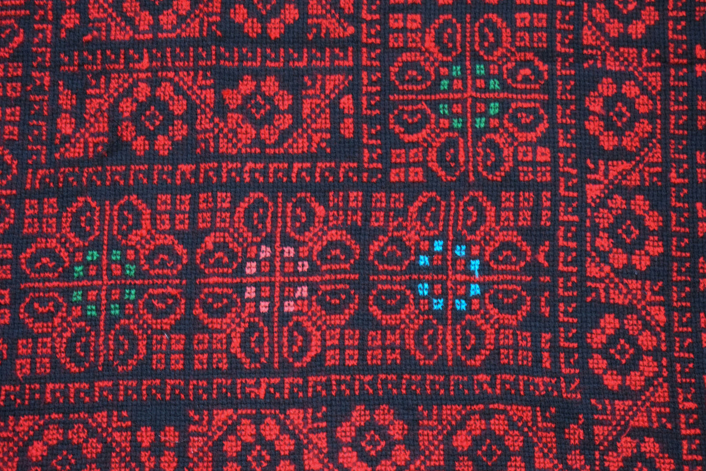 Egyptian Palestinian Bedouin Tablecloth-Hand Stitched embroidered  Tablecloth