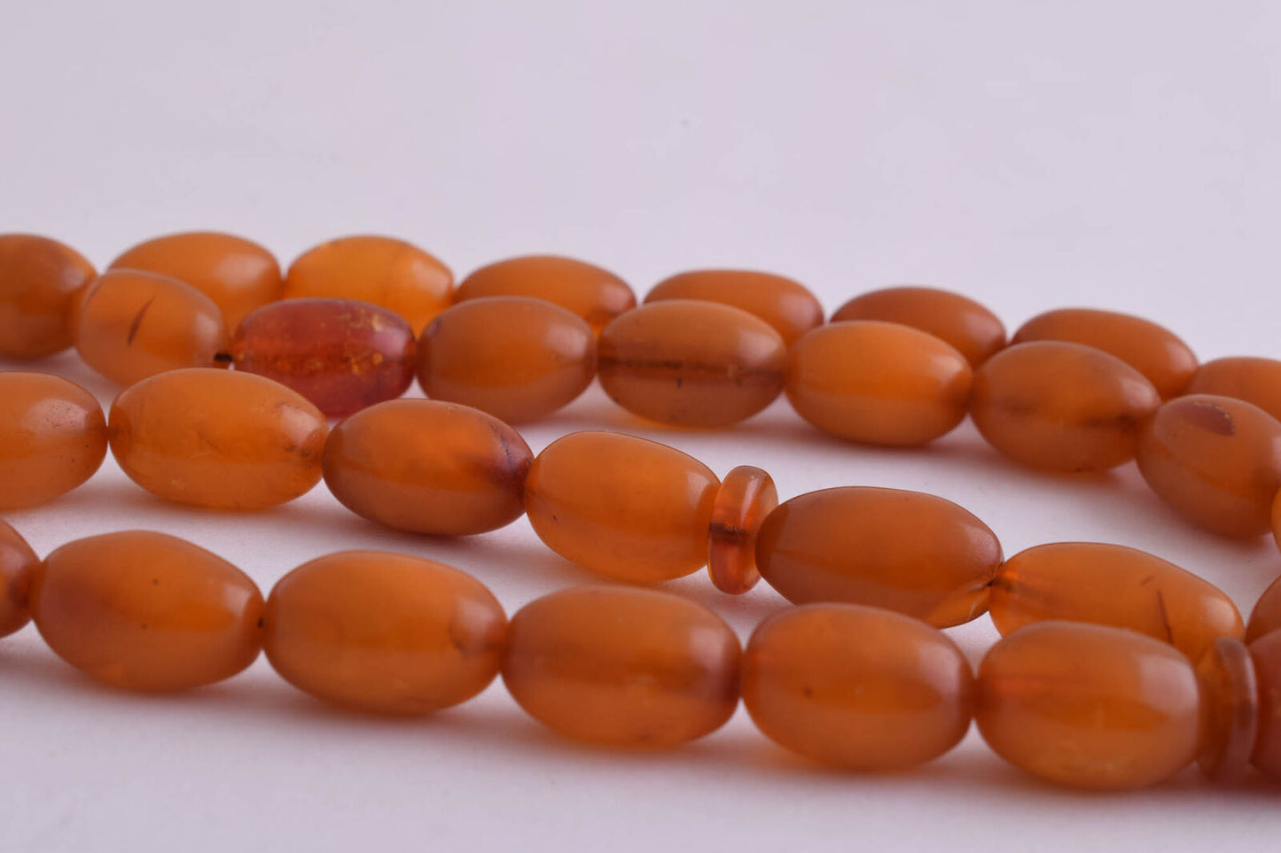 Antique natural butterscotch Amber kahraman Prayer Beads-Bernstein