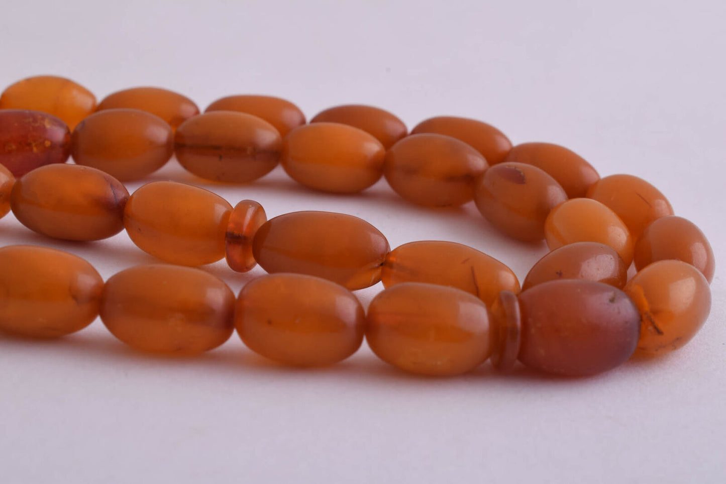 Antique natural butterscotch Amber kahraman Prayer Beads-Bernstein