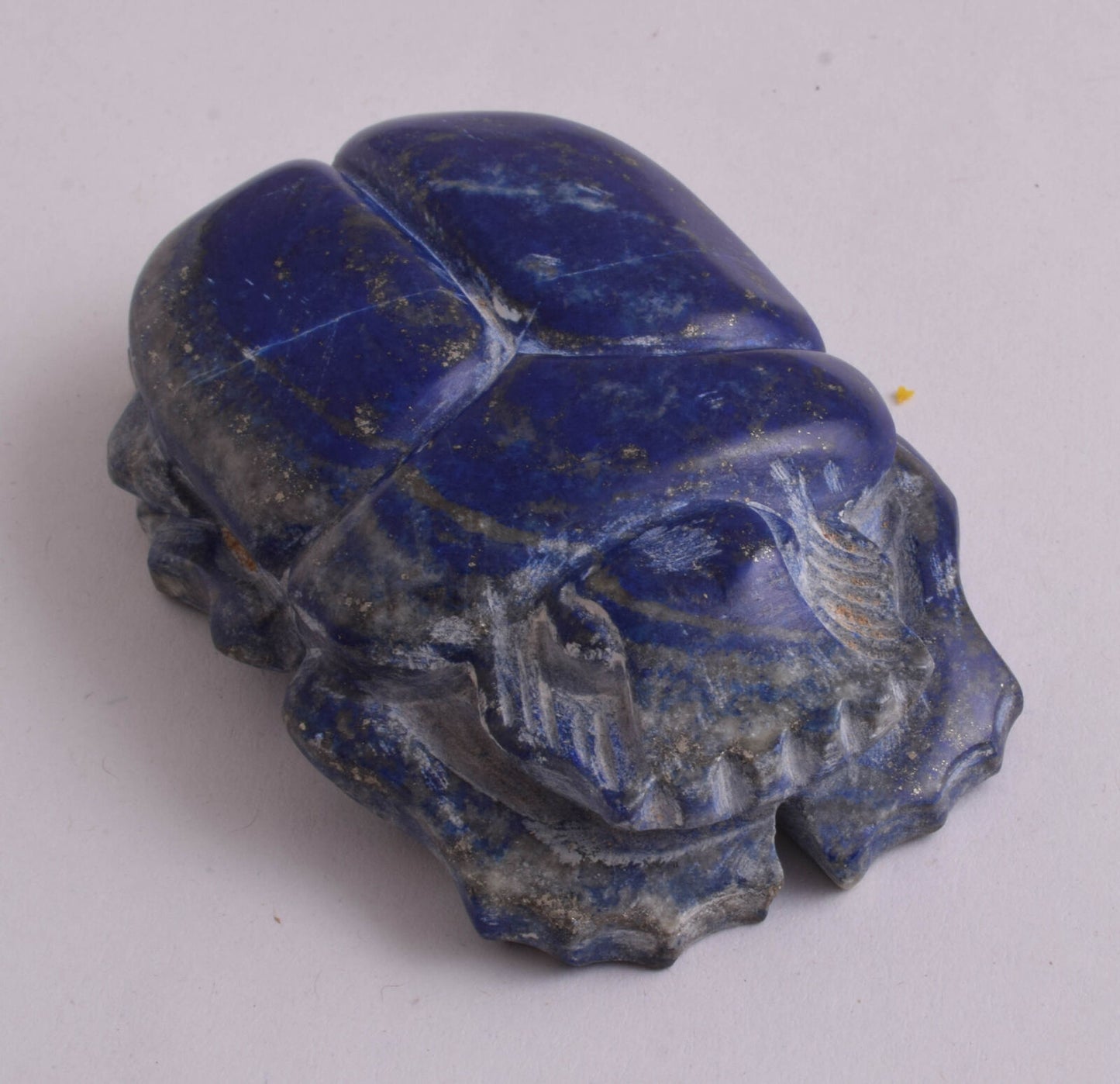 Egyptian Scarab-Carved Egyptian Lapis Lazuli Scarab- 3.1" /  173 gram