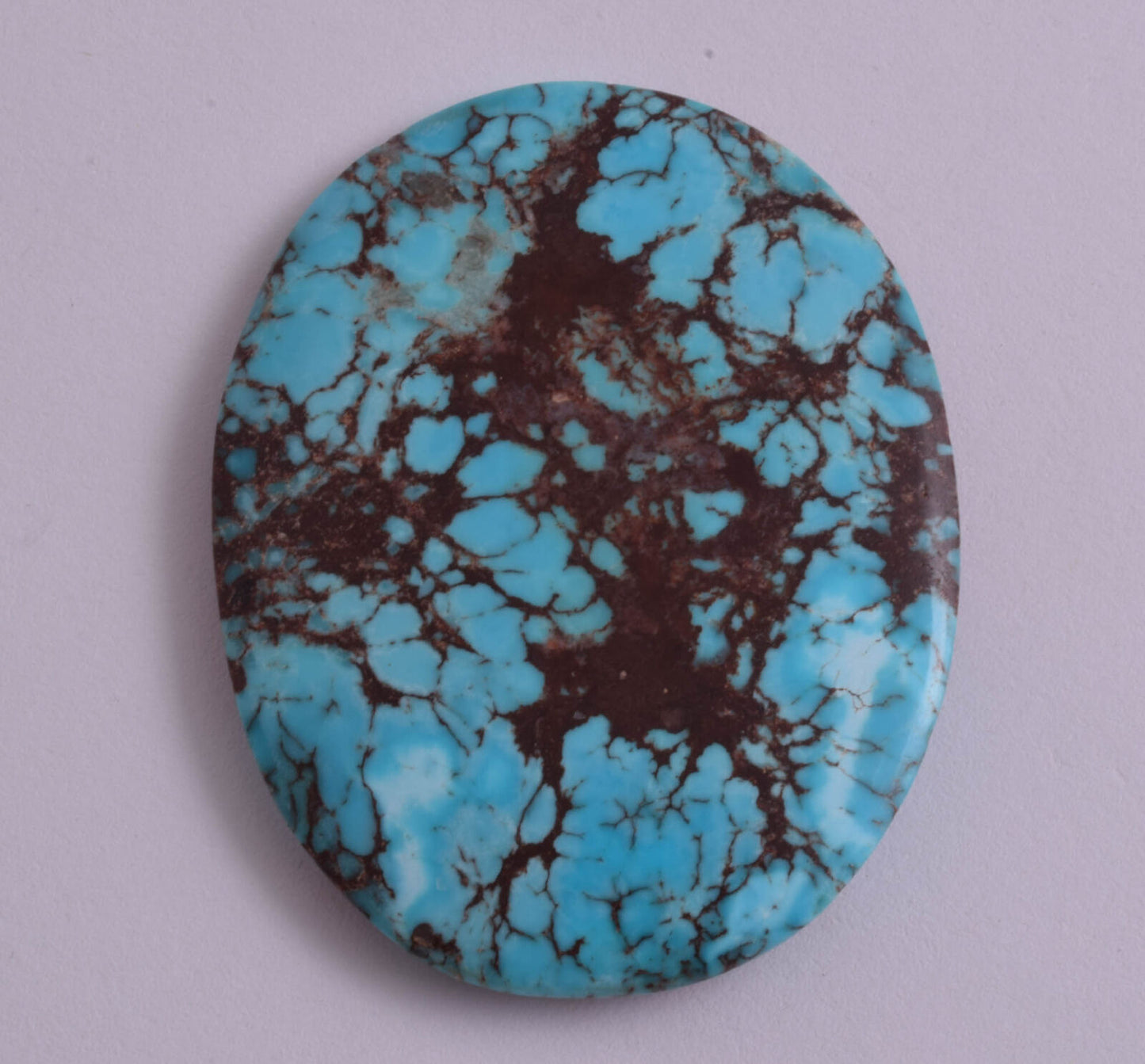 Egyptian Turquoise Cabochon/ Spiderweb Cab Cabochon stone 140 Carats/ 62mmX48mm