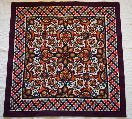 Handmade quilt-patchwork quilt-wall hanging tapestry-Egyptian tapestry-wall art