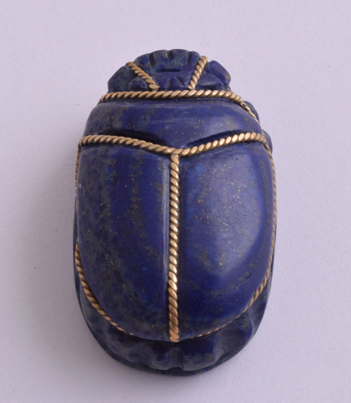 Egyptian Scarab-Hand Carved egyptian Lapis Lazuli SCARAB- 2" / 72 gram