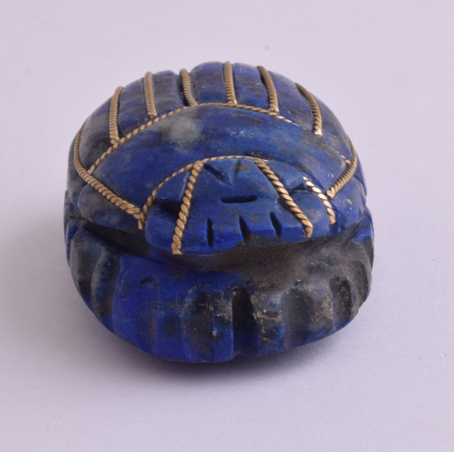 Egyptian Scarab-Hand Carved egyptian Lapis Lazuli SCARAB- 2.7" / 180 gram