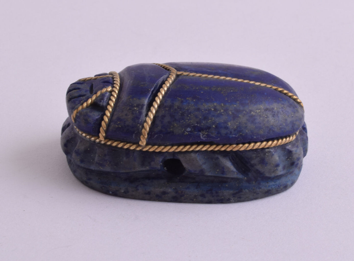 Egyptian Scarab-Hand Carved egyptian Lapis Lazuli SCARAB- 2" / 72 gram