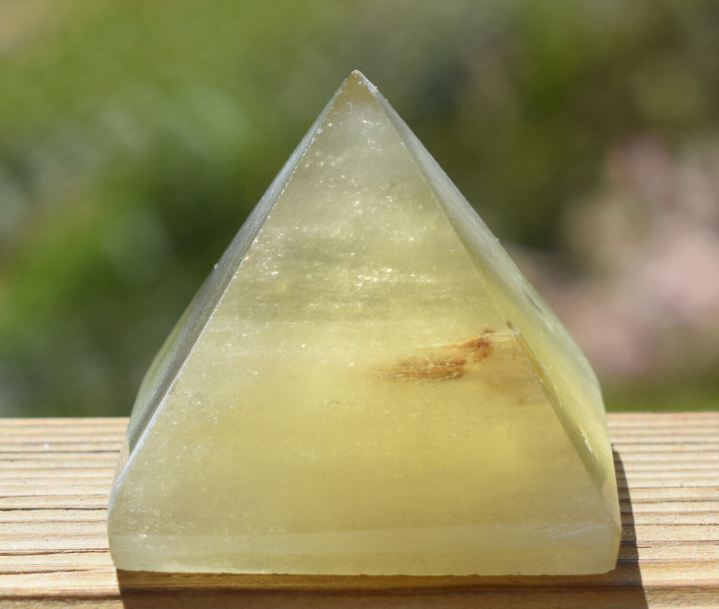 Libyan Desert Glass Pyramid-288 ct-Meteorite Tektite-asteroid impact