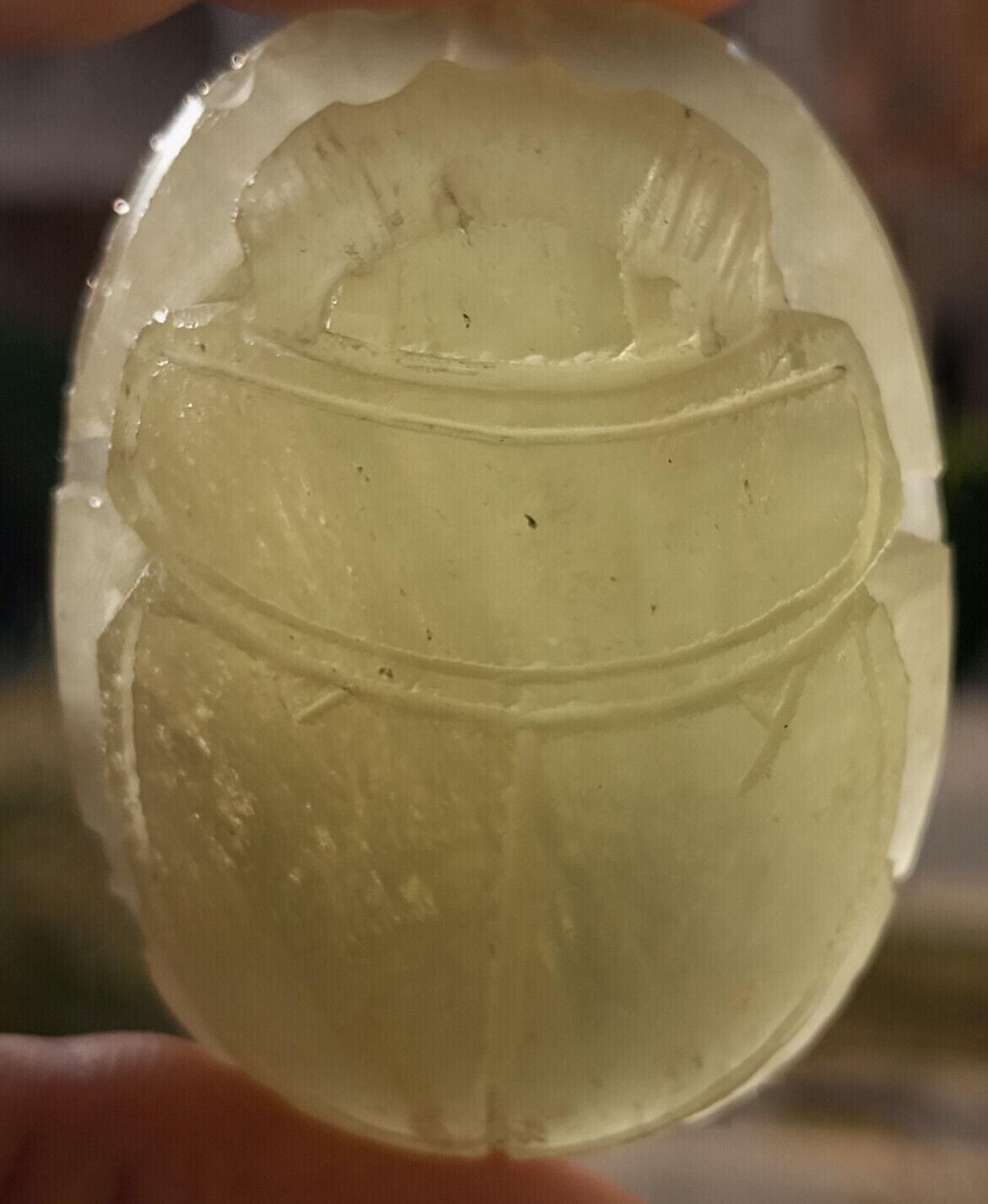 Libyan Desert Glass, Egyptian Scarab, Scarab Beetle, asteroids Impact- 250 Carat