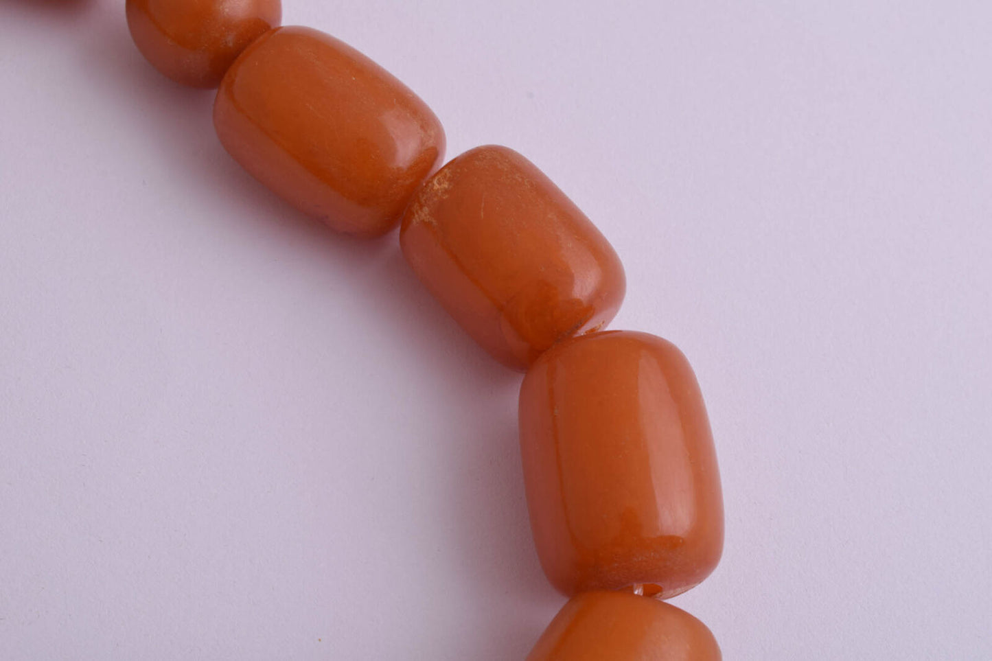 Antique Yemeni Cube pressed Butterscotch Amber Necklace-Trade Beads