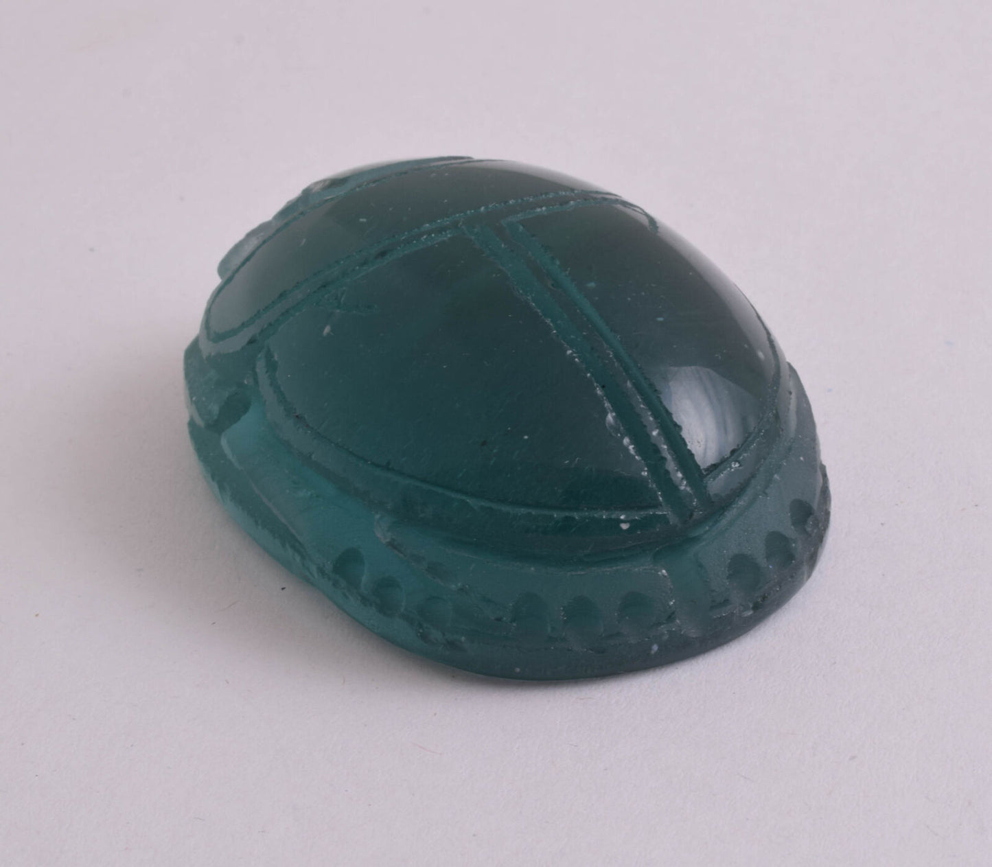 Obsidian Glass Egyptian Scarab, Volcanic Glass-Lava- Handcarved 117 gram