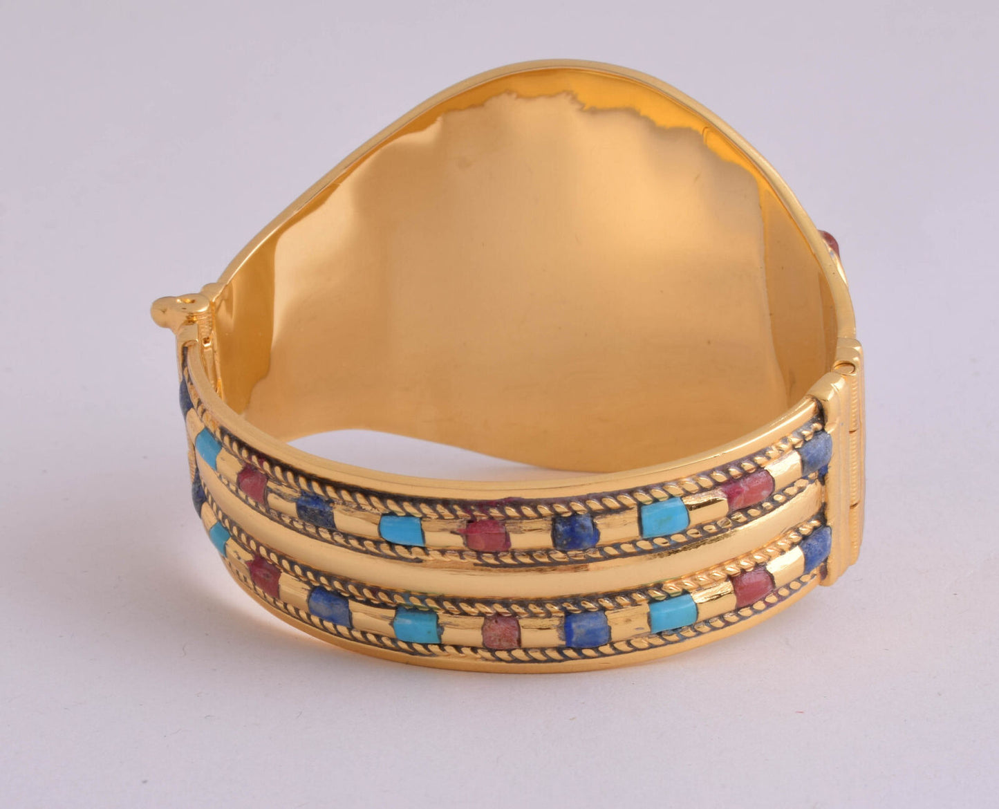 Scarab Bracelet of King Tut-Tutankhamun-Egyptian Revival Lapis Scarab Bangle