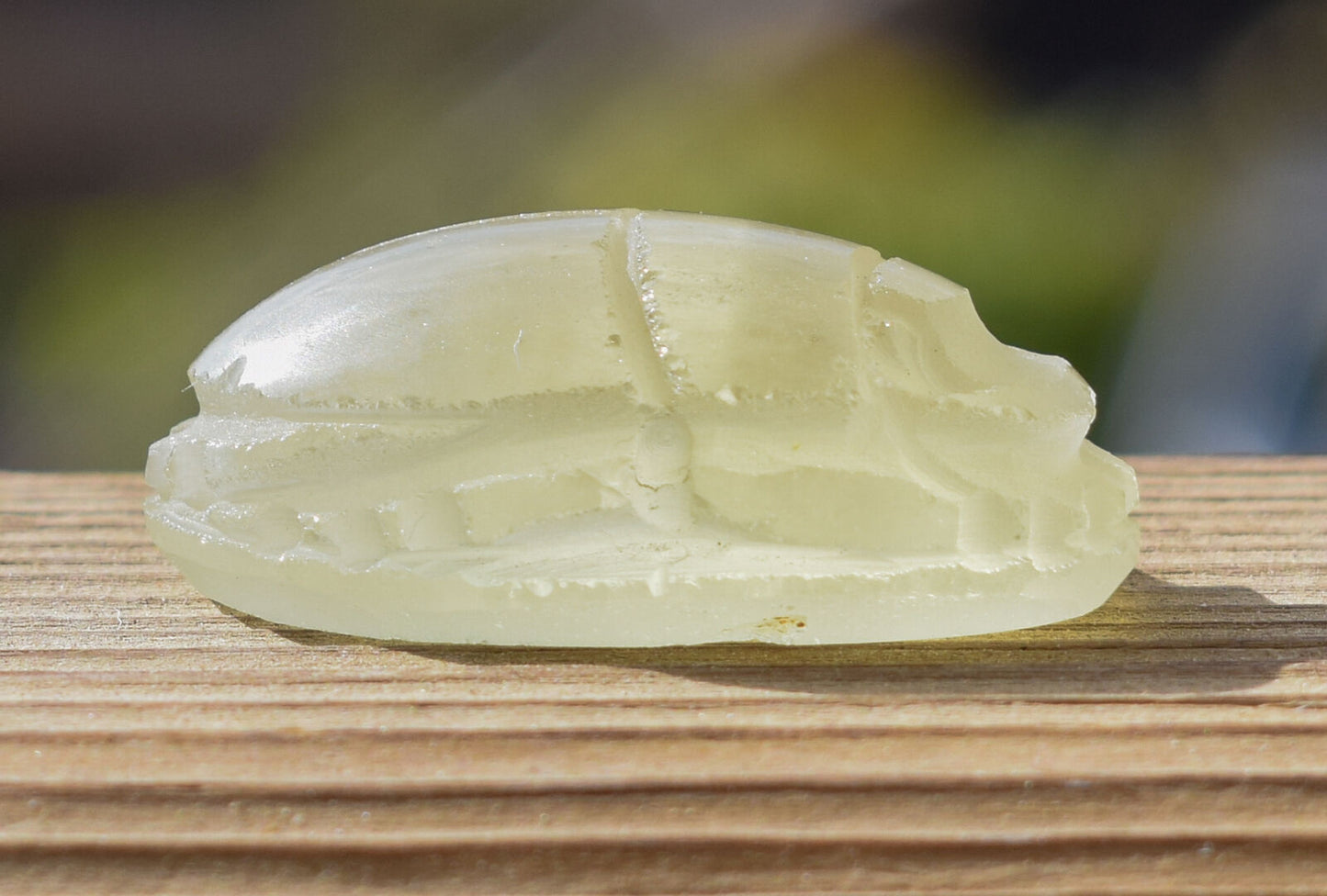 Libyan Desert Glass, Egyptian Scarab, Scarab Beetle, asteroids Impact- 45 Carat