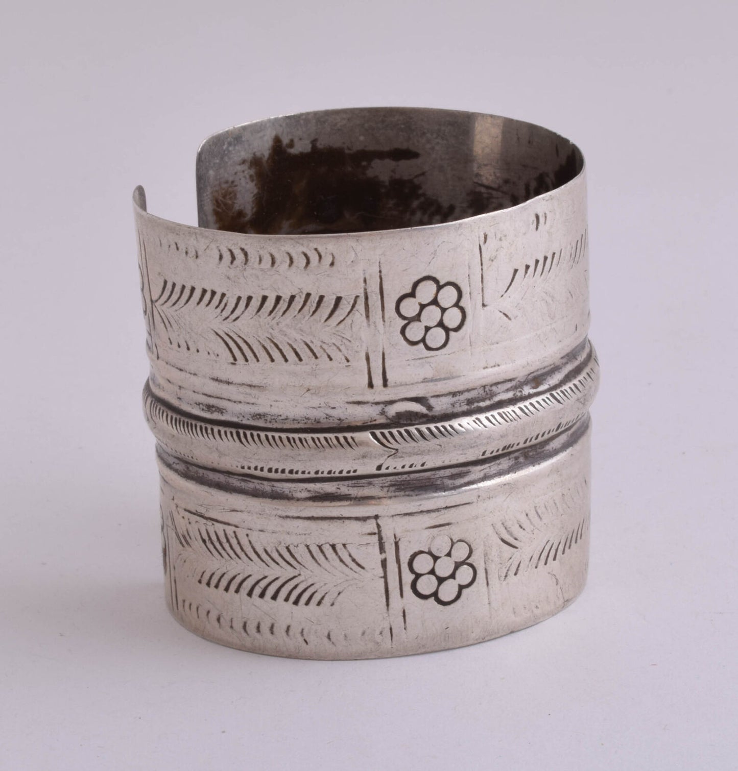 Vintage siwa berber Bedouin silver bracelet Cuff