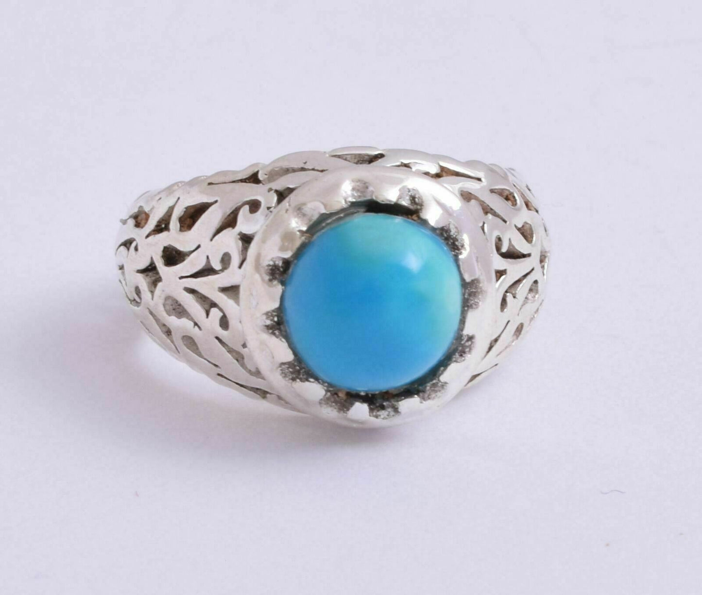 Egyptian Turquoise Sterling silver Men Ring-Middle Eastern