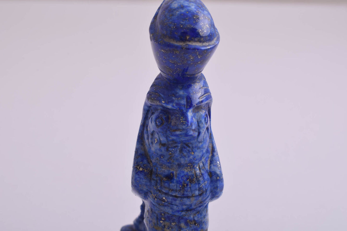 Egyptian Hand Carved Lapis Lazuli Horus falcon statue-Sculpture-Vintage