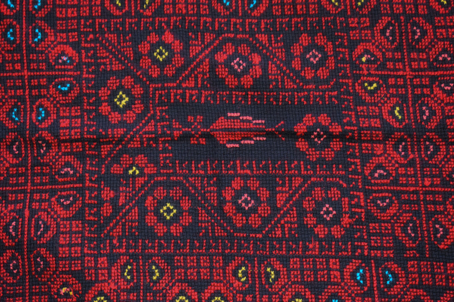 Egyptian Palestinian Bedouin Tablecloth-Hand Stitched embroidered  Tablecloth