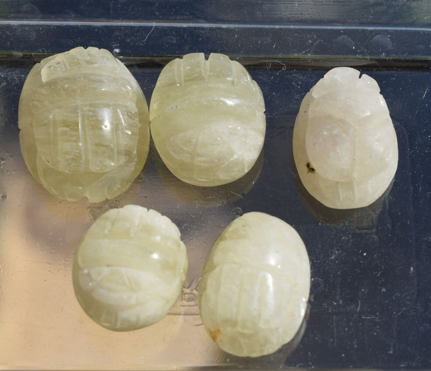 5 Libyan Desert Glass, Egyptian Scarab,Scarab Beetle, asteroids Impact,160 Carat