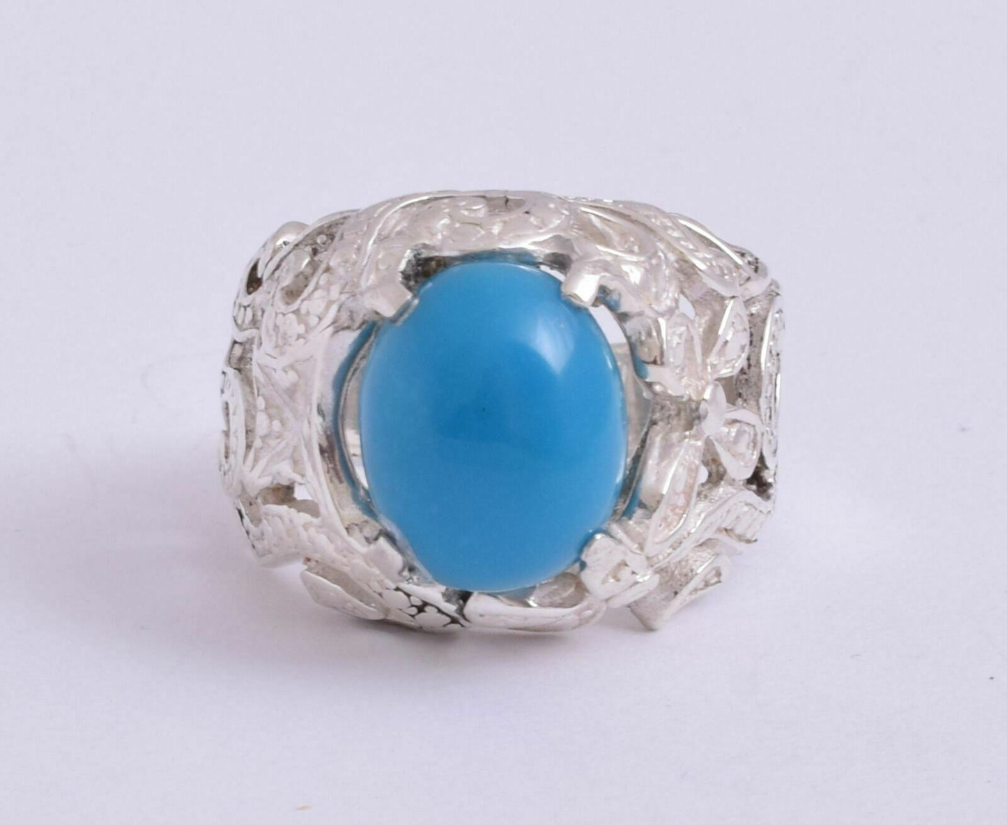 Egyptian Turquoise Sterling silver Men Ring-Middle Eastern