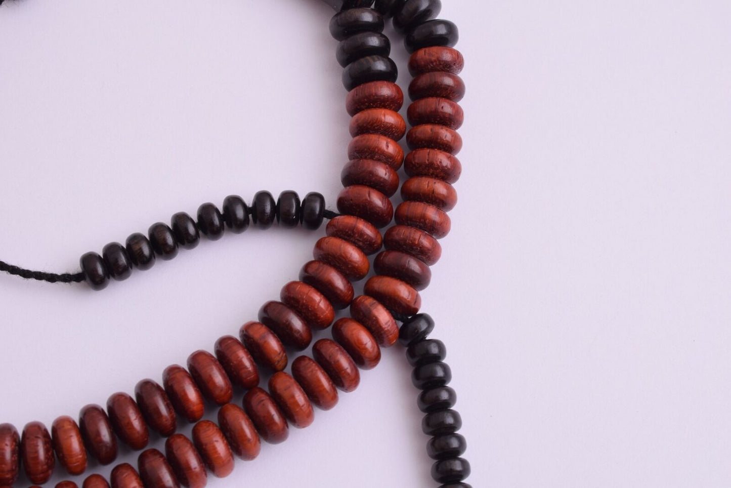 5 Pieces- Rosewood / ebony Islamic Prayer Beads-Worry Beads-Muslim Tasbih-Dhikr