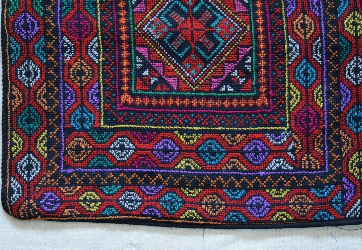 4 Hand Stitched embroidered Egyptian Palestinian Bedouin Cushion Pillow Cover