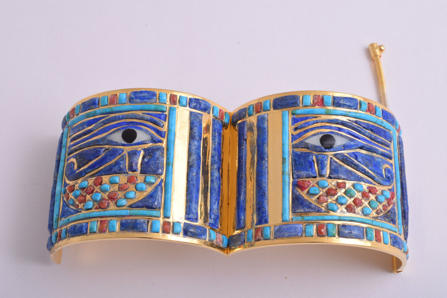 Eye of Horus Bracelet of King Tut-Egyptian Revival Bangle Bracelet-Tutankhamun