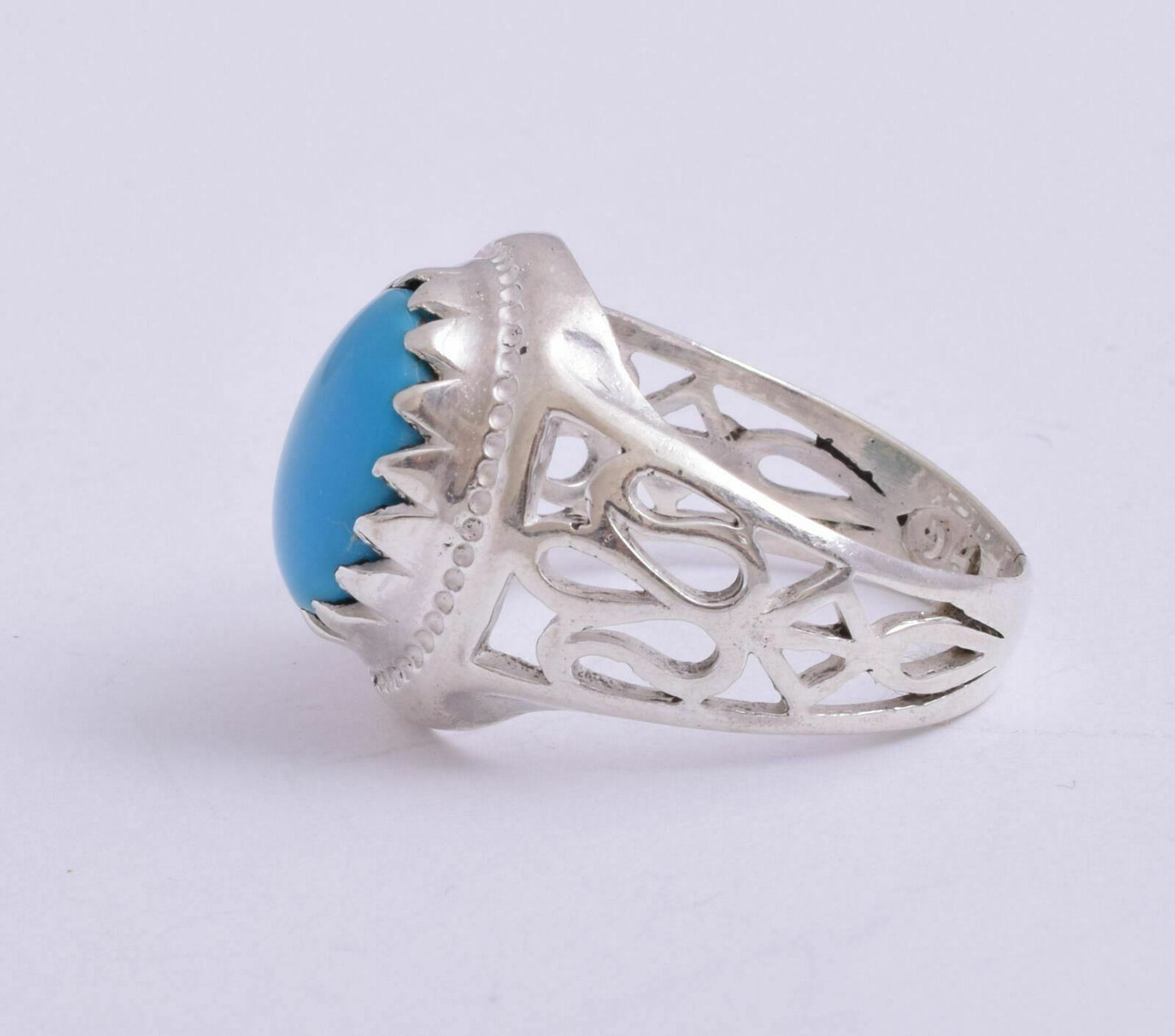 Egyptian Turquoise Sterling silver Men Ring-Middle Eastern