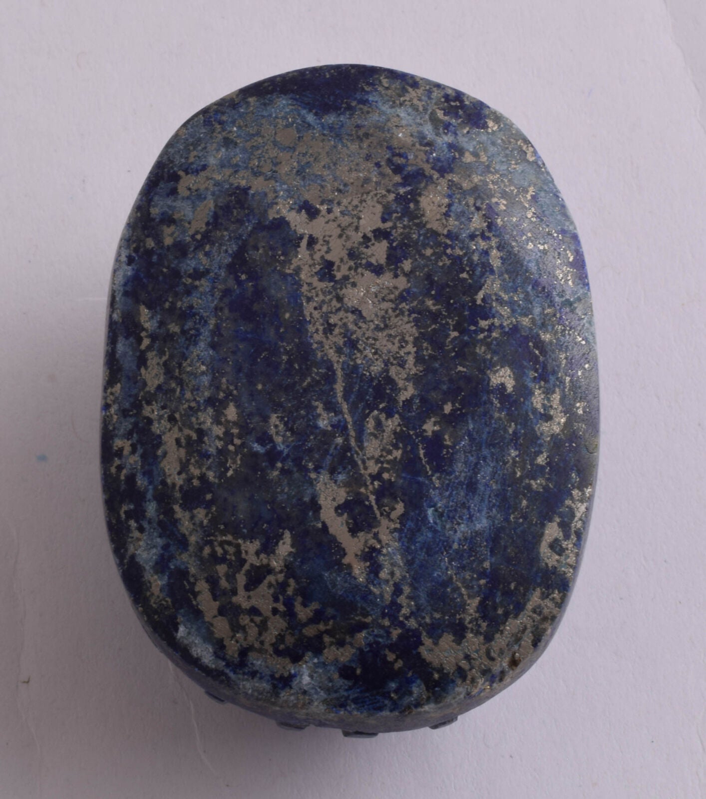 Egyptian Scarab-Carved Egyptian Lapis Lazuli Scarab- 2.3" /  143 gram