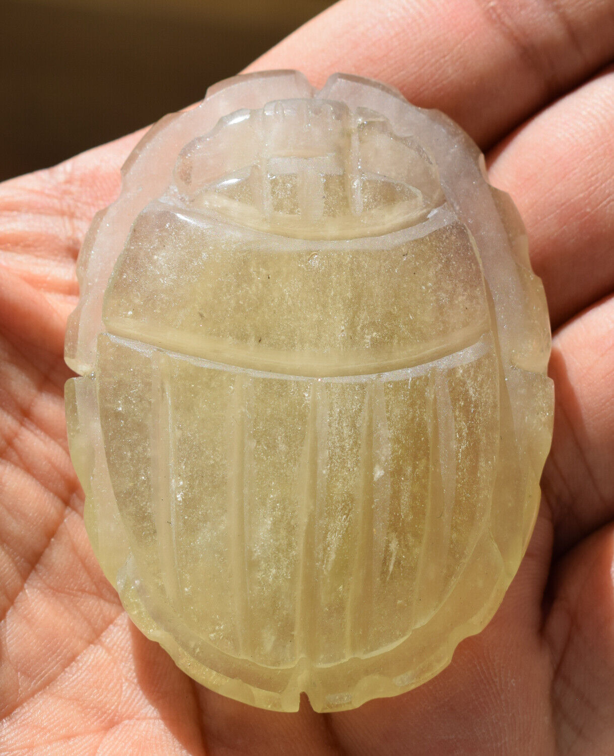 Libyan Desert Glass, Egyptian Scarab, Scarab Beetle, asteroids Impact, 444 Carat